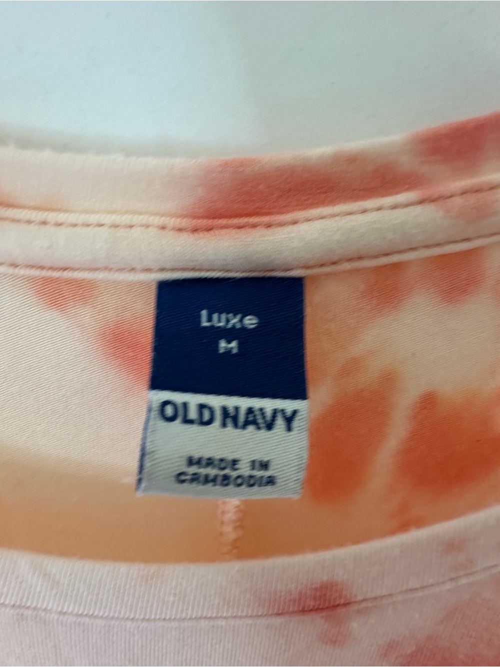 Old Navy Women's Tank Tops - Dusty Lavender & Peach Tie-Dye - Picture 3 of 6